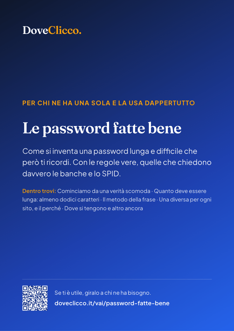 La copertina di «Le password fatte bene»